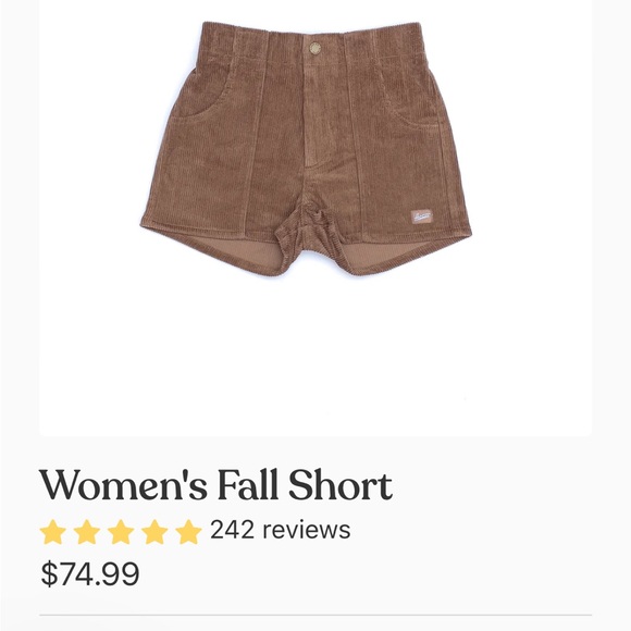 hammies Pants - HAMMIES SHORTS - FALL BROWN